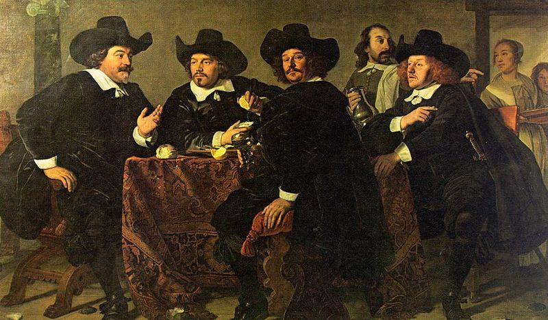Bartholomeus van der Helst Four aldermen of the Kloveniersdoelen in Amsterdam oil painting picture